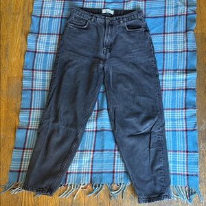 Reformation Women's High Rise Black Jeans